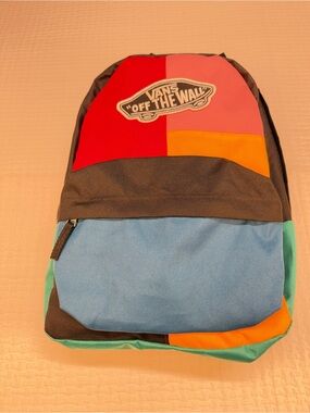 Vans Colorblock Backpack - Red, Pink, Orange, Blue, Teal, Black